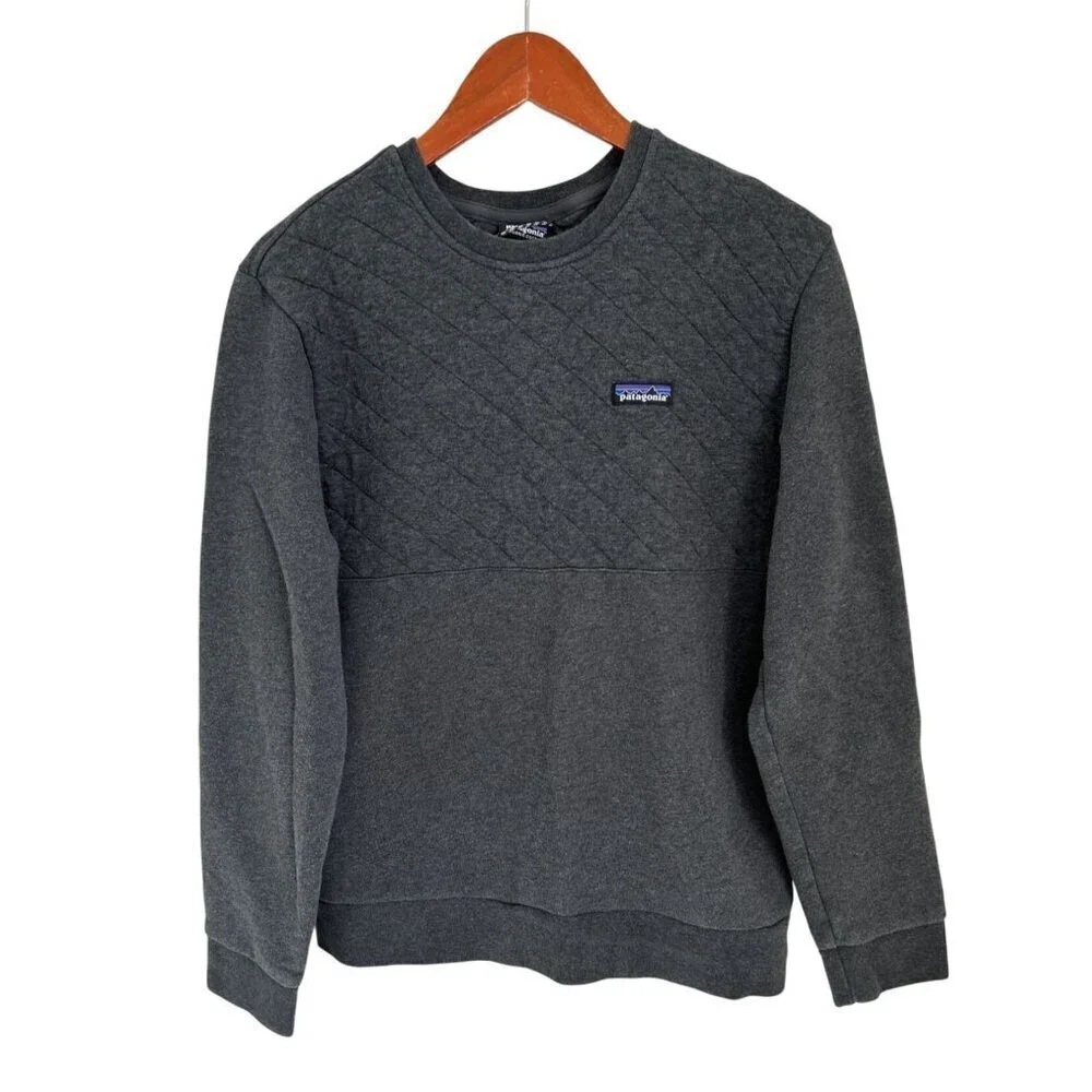 Patagonia Worn Wear Men's Organic Cotton Quilt Crewneck Sweatshirt